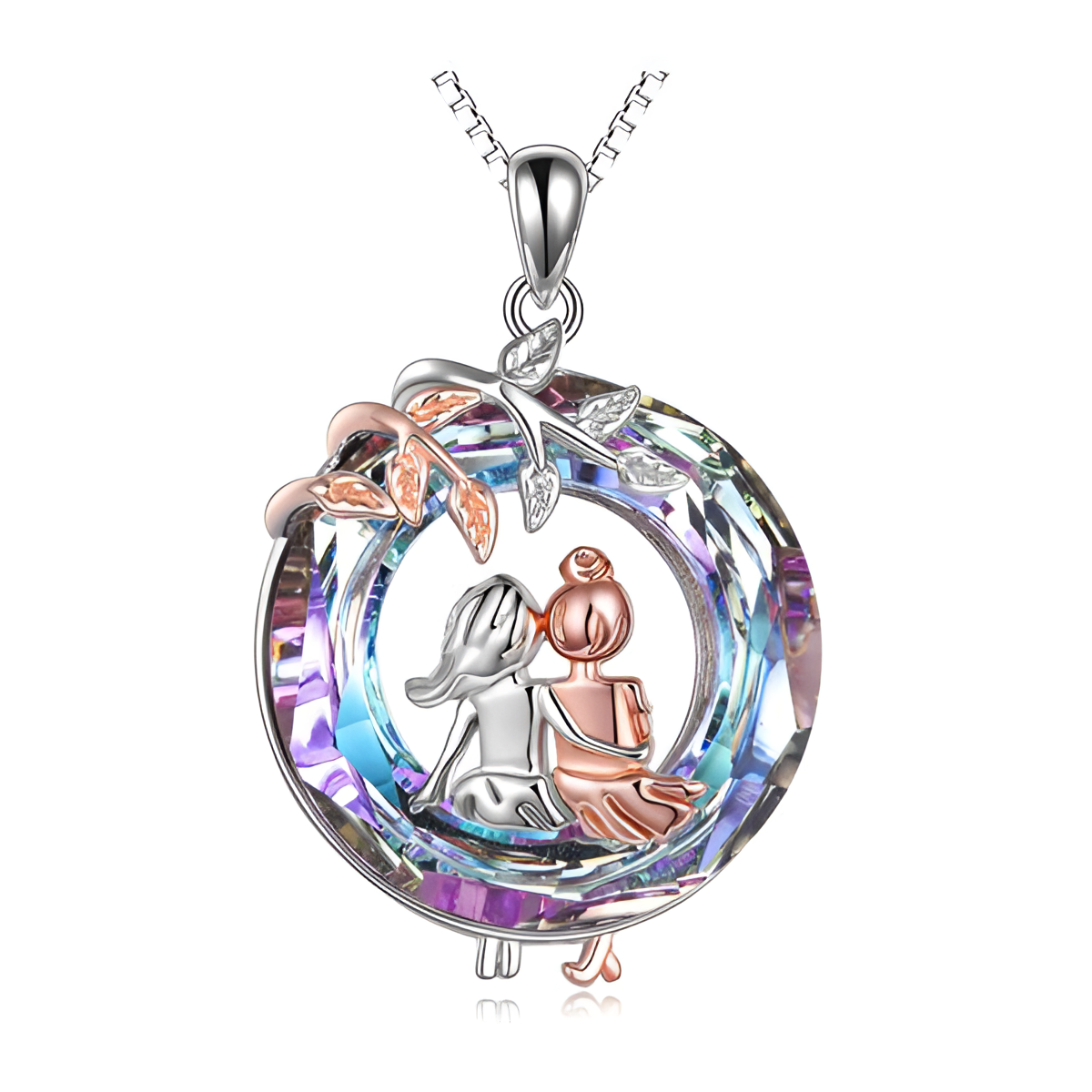 El Colgante de Amor Incondicional -  2 Colgantes + Caja Regalo Bisutería + Tarjeta dedicatoria