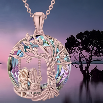 El Colgante de Amor Incondicional -  2 Colgantes + Caja Regalo Bisutería + Tarjeta dedicatoria