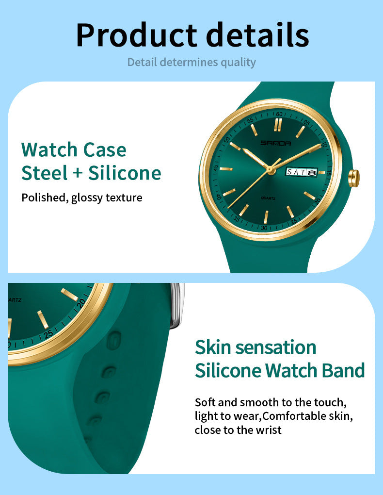 El reloj que refleja tu esencia y va contigo todos los días. Reloj de cuarzo minimalista. Solo con llevarlo crearás tendencia. Un reloj que habla de Tí.