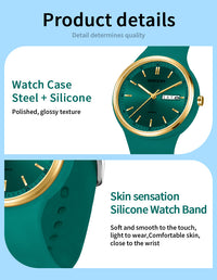 El reloj que refleja tu esencia y va contigo todos los días. Reloj de cuarzo minimalista. Solo con llevarlo crearás tendencia. Un reloj que habla de Tí.