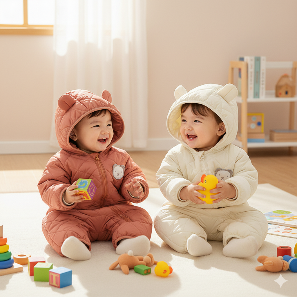 Ropa Térmica para Bebé – Protección y Suavidad en Cada Movimiento. Elige tu favorito: el mono perfecto para abrigar a tu bebé con suavidad y estilo cada día.