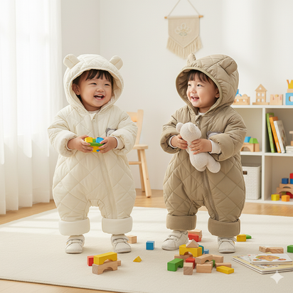 Ropa Térmica para Bebé – Protección y Suavidad en Cada Movimiento. Elige tu favorito: el mono perfecto para abrigar a tu bebé con suavidad y estilo cada día.