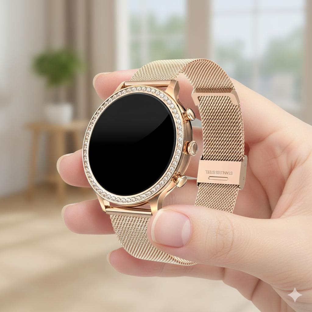 Smartwatch OXYN 1.3 está diseñado para mujeres.