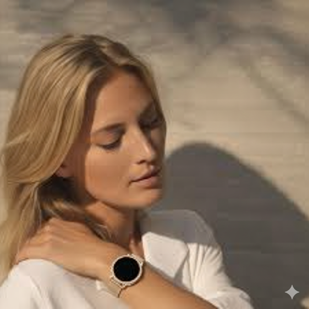 Smartwatch OXYN 1.3 está diseñado para mujeres.