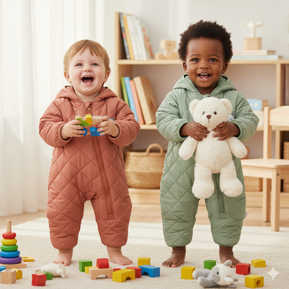 Ropa Térmica para Bebé – Protección y Suavidad en Cada Movimiento. Elige tu favorito: el mono perfecto para abrigar a tu bebé con suavidad y estilo cada día.