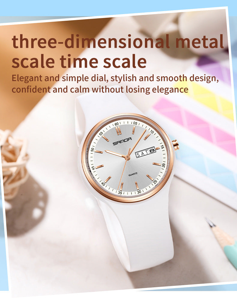 El reloj que refleja tu esencia y va contigo todos los días. Reloj de cuarzo minimalista. Solo con llevarlo crearás tendencia. Un reloj que habla de Tí.