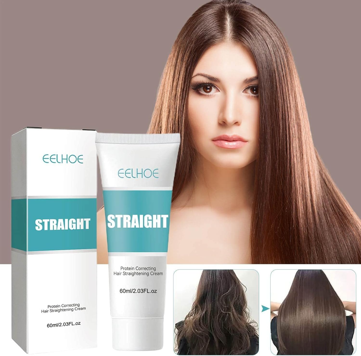 Crema Alisadora de cabello ByFrizz + un Serum Quita ojeras de REGALO