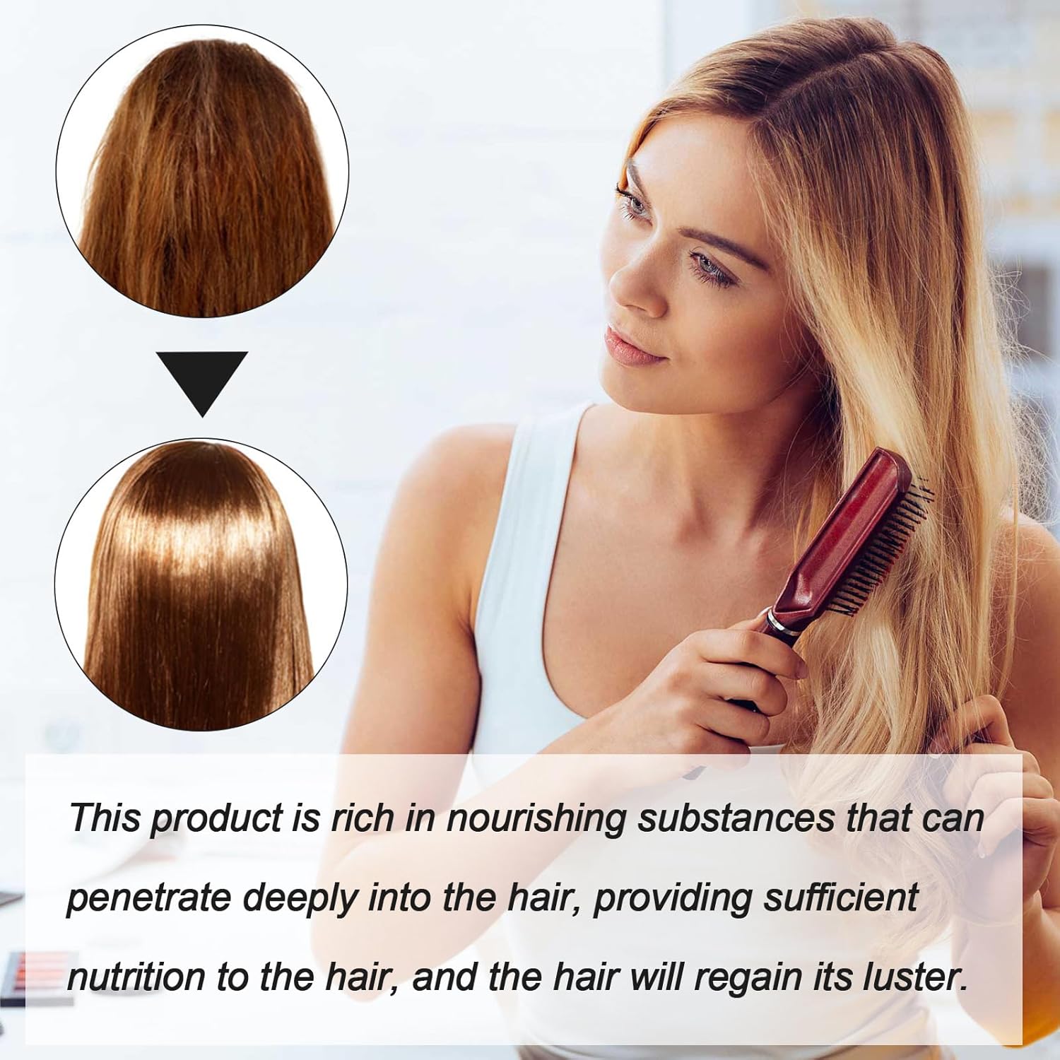 Crema Alisadora de cabello ByFrizz + un Serum Quita ojeras de REGALO