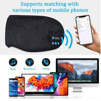 ¿Te cuesta desconectar y dormir bien? Con nuestro antifaz con auriculares Bluetooth tendrás oscuridad total, música relajante y descanso profundo… todo en un solo gesto.