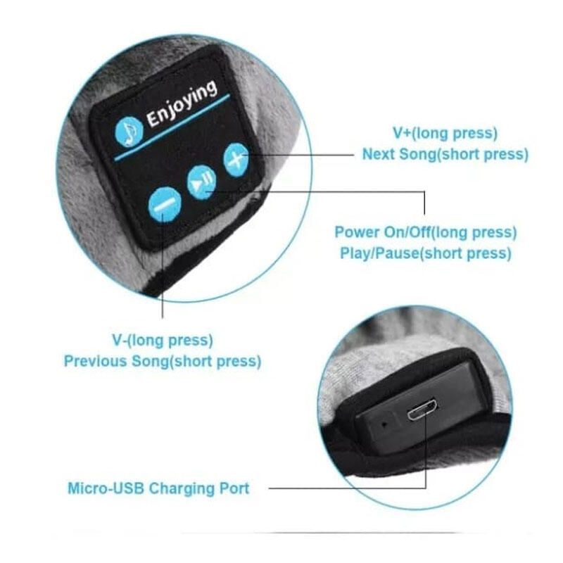 ¿Te cuesta desconectar y dormir bien? Con nuestro antifaz con auriculares Bluetooth tendrás oscuridad total, música relajante y descanso profundo… todo en un solo gesto.